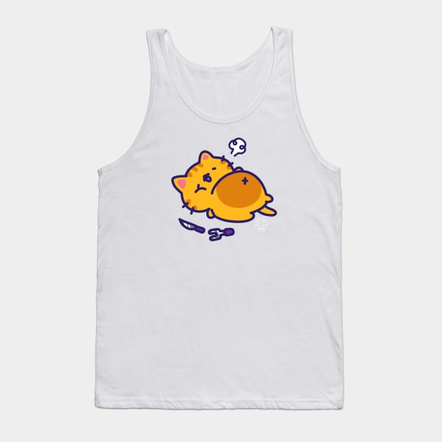 Stuffed Cat Tank Top by GeraldineDraws